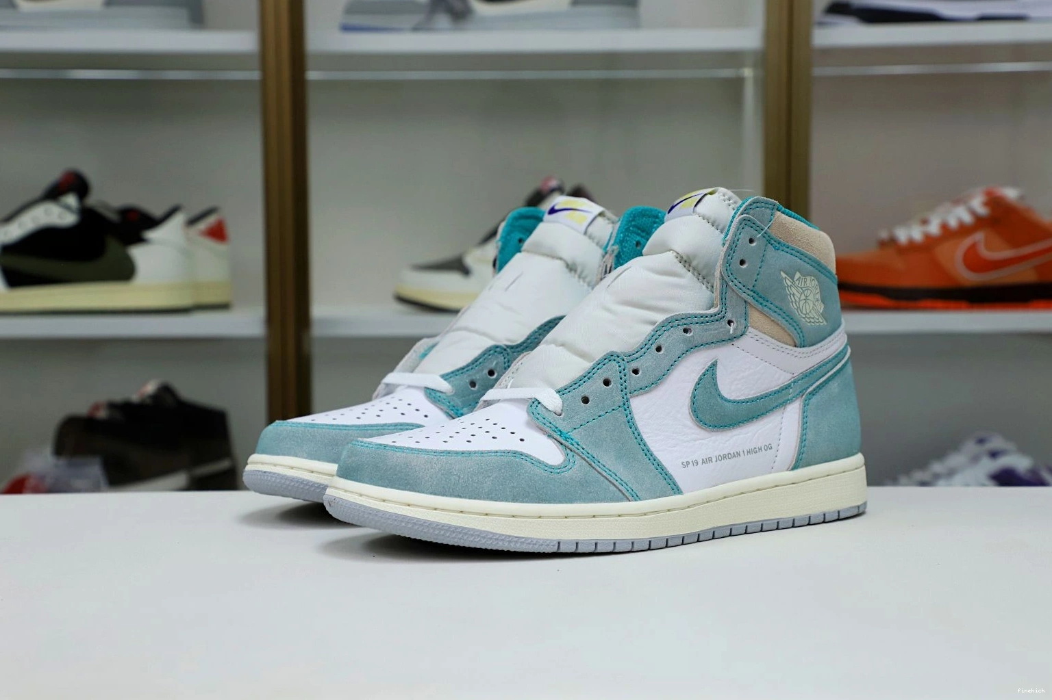 JORDAN RETRO 1 AIR OG GREEN' 'TURBO HIGH 0813